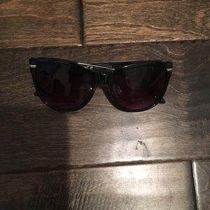 Black sunglasses with silver detail